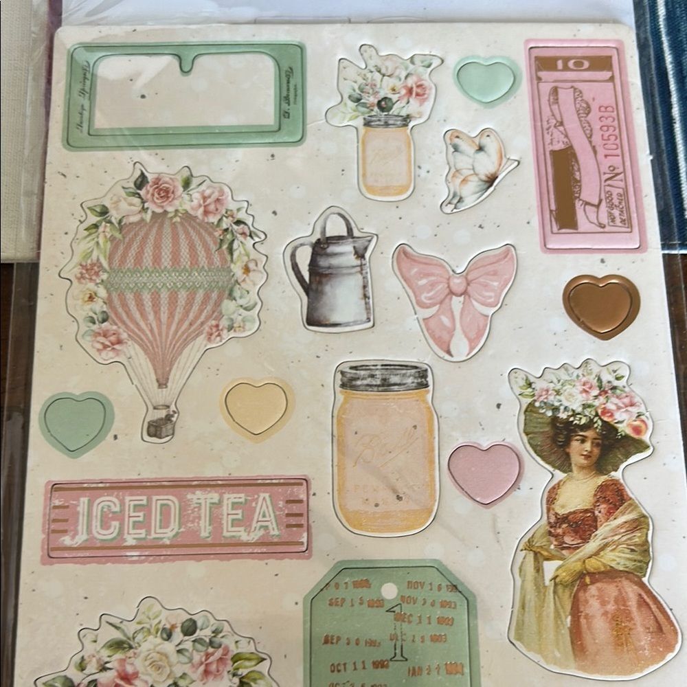 Prima Chipboard Stickers - Multicolor 44 items NEW - Picture 3 of 7